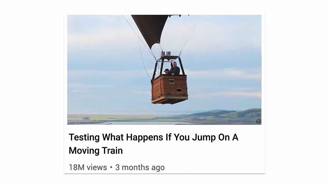 Mark Rober: Testing What Happens If You Jump On A Moving Train, 18 triệu view