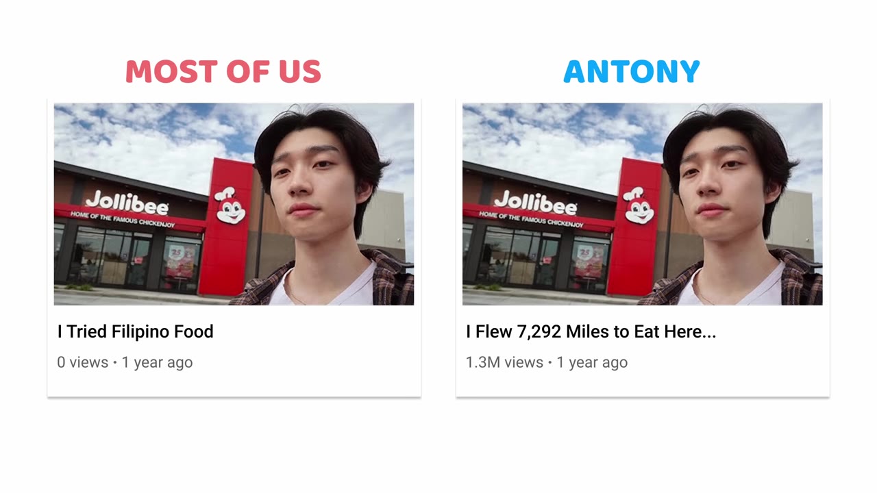 Cùng một video: I Tried Filipino Food so với I Flew 7,292 Miles to Eat Here, 1.3 triệu view